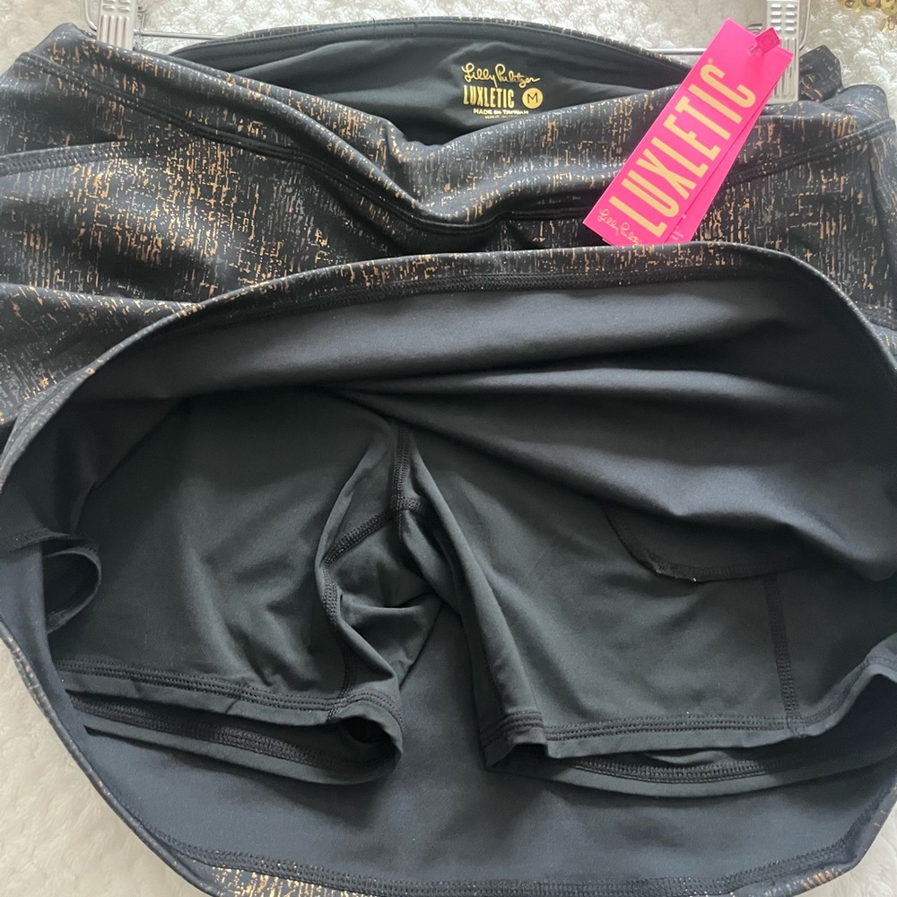 NWT Lilly Pulitzer Upf 50+ Luxletic Sabbia Skort In Multi Time To Tiki Foil - Picture 8 of 11